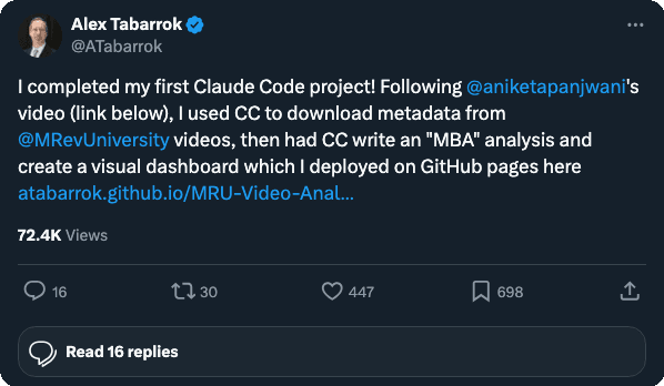 Alex Tabarrok testimonial